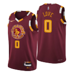 Cleveland Cavaliers Kevin Love #0 NBA Jersey Swingman 2021/22 Nike Wine - City
