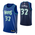 Minnesota Timberwolves Karl-Anthony Towns #32 NBA Jersey Swingman 2021/22 Nike Blue - City