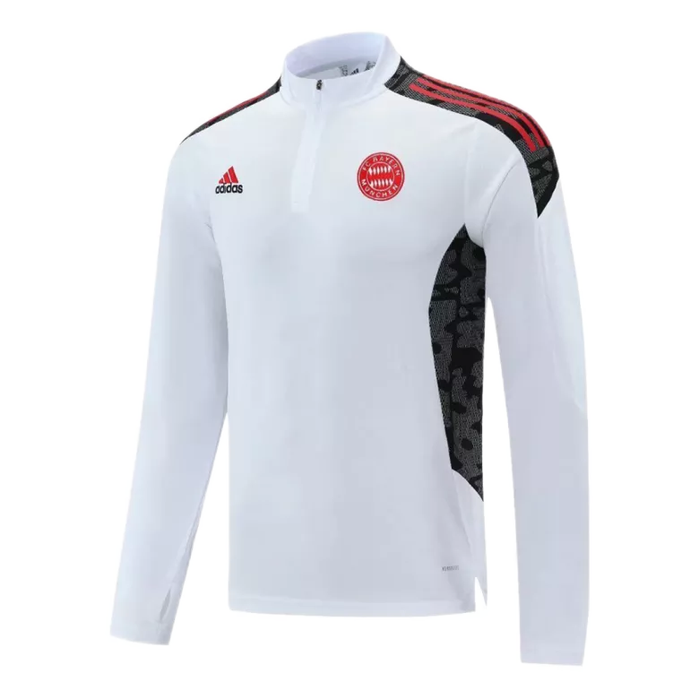 Bayern Munich Sweatshirt Kit 2021/22 - White (Top+Pants) - gojersey