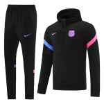 Barcelona Hoodie Sweatshirt Kit 2021/22 - Black (Top+Pants)