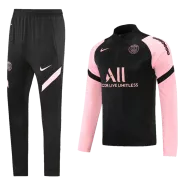 PSG Sweatshirt Kit 2021/22 - Black&Pink (Top+Pants) - goaljerseys