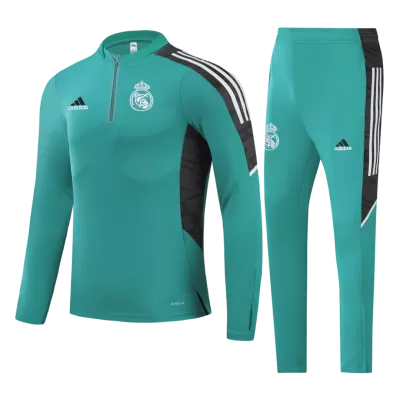 Real Madrid Sweatshirt Kit 2021/22 - Blue (Top+Pants) - gojersey