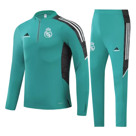 Real Madrid Sweatshirt Kit 2021/22 - Blue (Top+Pants) - gojerseys
