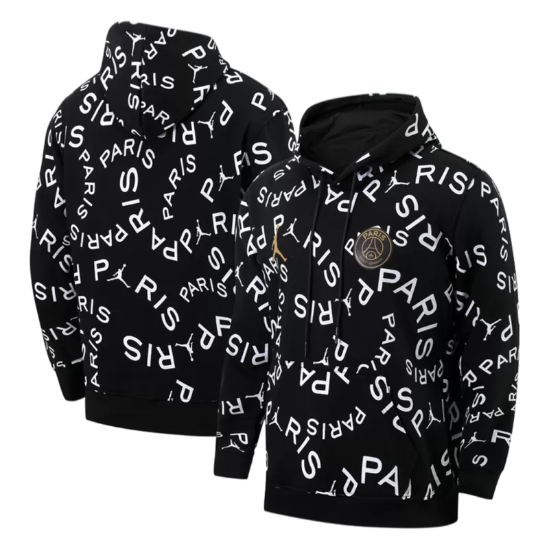 PSG Sweater Hoodie 2021/22 - Black - gojersey
