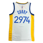 Golden State Warriors Stephen Curry #2,974 NBA Jersey Swingman 2021/22 Nike White - Association