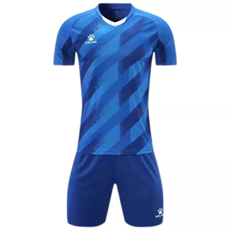 Kelme Customize Team Soccer Jersey Kit (Shirt+Short) Blue - gojersey
