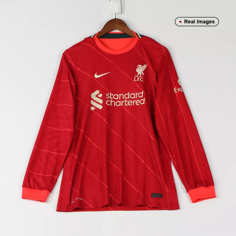 Authentic Liverpool Long Sleeve Home Jersey 2021/22 - gojersey