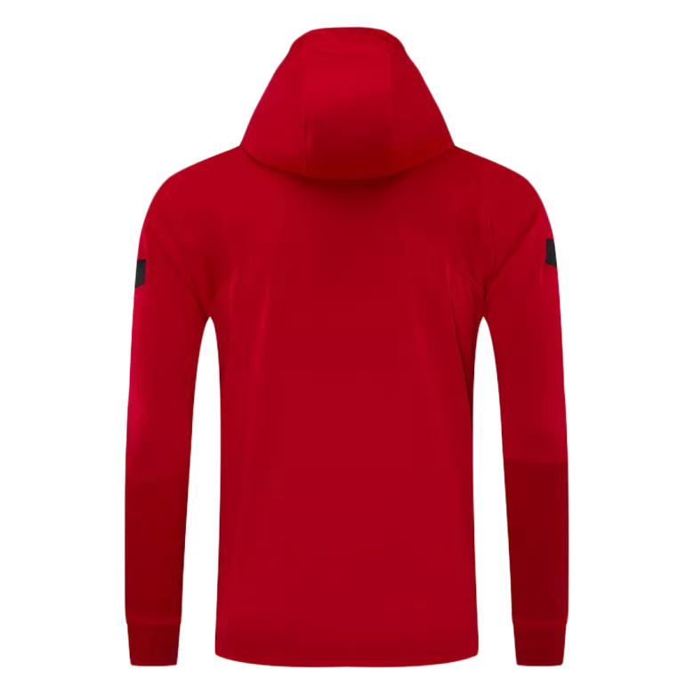 Atletico Madrid Hoodie Training Kit 2021 - Red (Jacket+Pants) - gojersey
