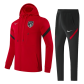 Atletico Madrid Hoodie Training Kit 2021 - Kid Red (Jacket+Pants)