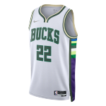 Milwaukee Bucks Khris Middleton #22 NBA Jersey Swingman 2021/22 Nike White - City
