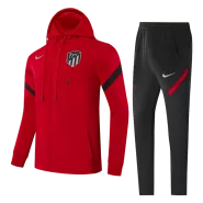 Atletico Madrid Hoodie Training Kit 2021 - Red (Jacket+Pants) - goaljerseys