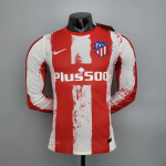 Atletico Madrid Home Jersey Authentic 2021/22 - Long Sleeve