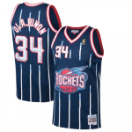 Houston Rockets Hakeem Olajuwon #34 NBA Jersey Swingman Mitchell & Ness Navy