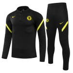 Chelsea Sweatshirt Kit 2021/22 - Black (Top+Pants)