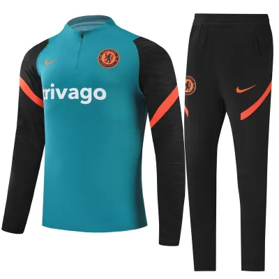 Chelsea Sweatshirt Kit 2021/22 - Black (Top+Pants) - gojersey