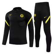 Chelsea Sweatshirt Kit 2021/22 - Black (Top+Pants) - goaljerseys