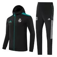 Real Madrid Hoodie Training Kit 2021/22 - Kid Black (Jacket+Pants) - goaljerseys