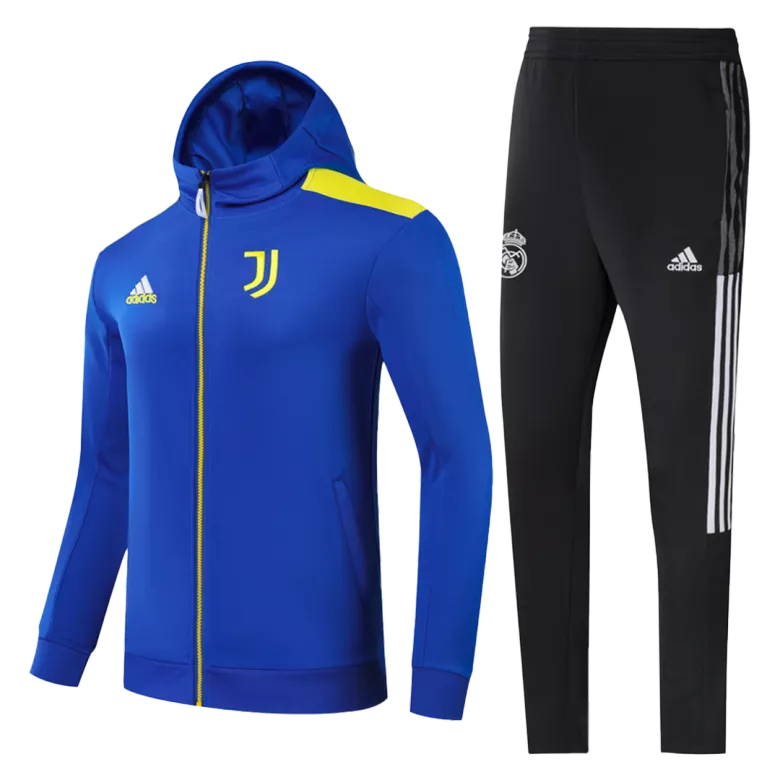 Juventus Hoodie Training Kit 2021/22 - Blue - gojersey