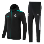 Real Madrid Hoodie Training Kit 2021/22 - Black (Jacket+Pants)