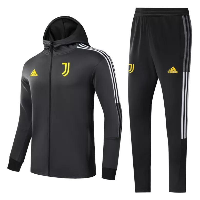 Juventus Hoodie Training Kit 2021/22 - Black - gojersey
