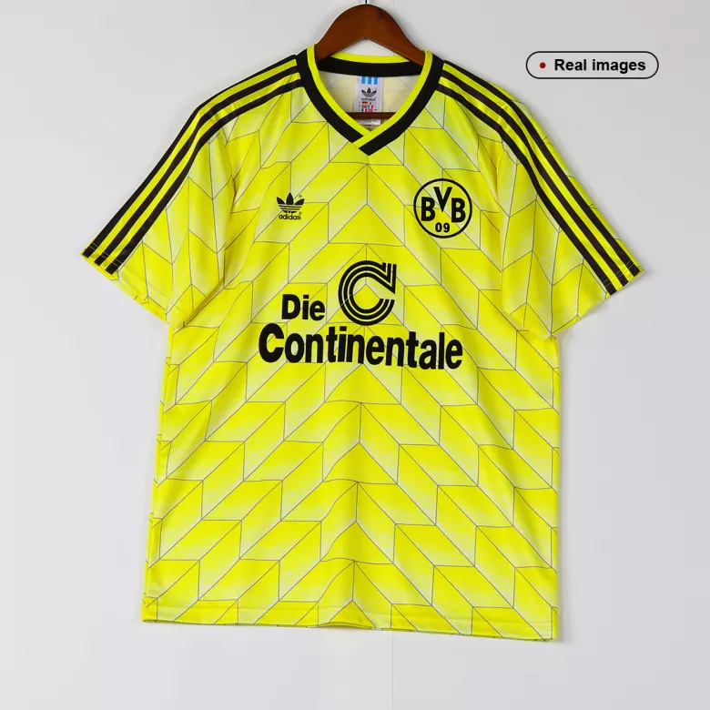 Borussia Dortmund Home Jersey Retro 1988 - gojersey