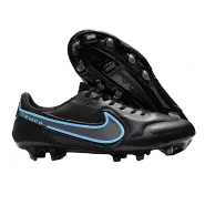 Nike Tiempo Legend 9 Elite FG Soccer Cleats-Black&Blue - goaljerseys