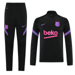 Barcelona Sweatshirt Kit 2021/22 - Black (Top+Pants)