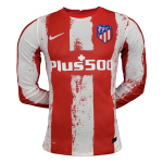 Atletico Madrid Home Jersey Authentic 2021/22 - Long Sleeve