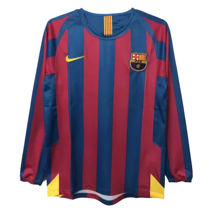 Barcelona Home Jersey Retro 2005/06 - Long Sleeve - gojersey