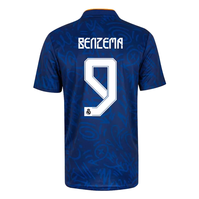 Real Madrid BENZEMA #9 Away Jersey 2021/22 - gojersey