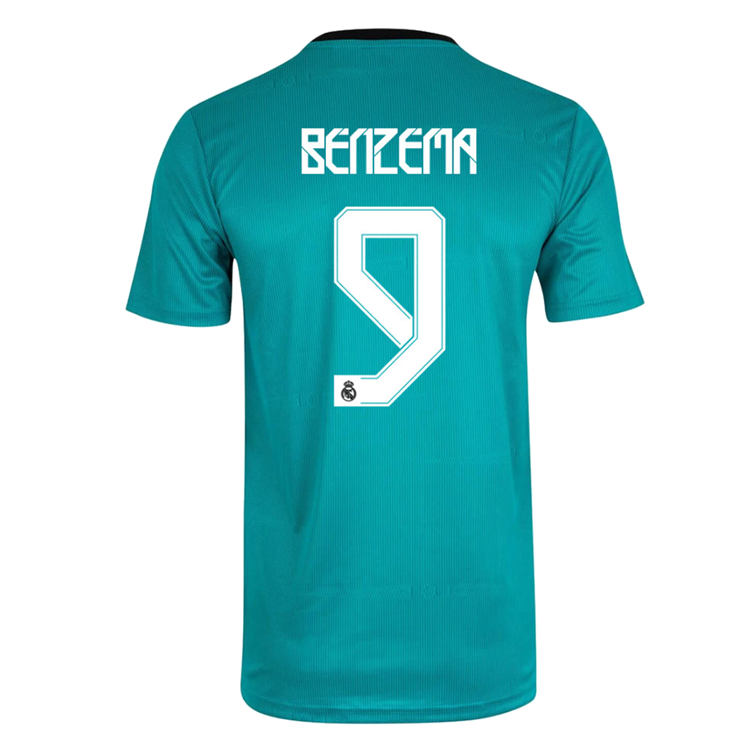 Benzema #9 Real madrid away jersey t-shirt and short for youth