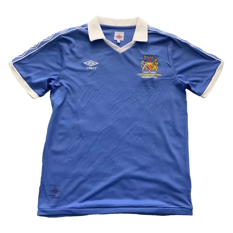 Manchester City Home Jersey Retro 1981/82 - gojersey