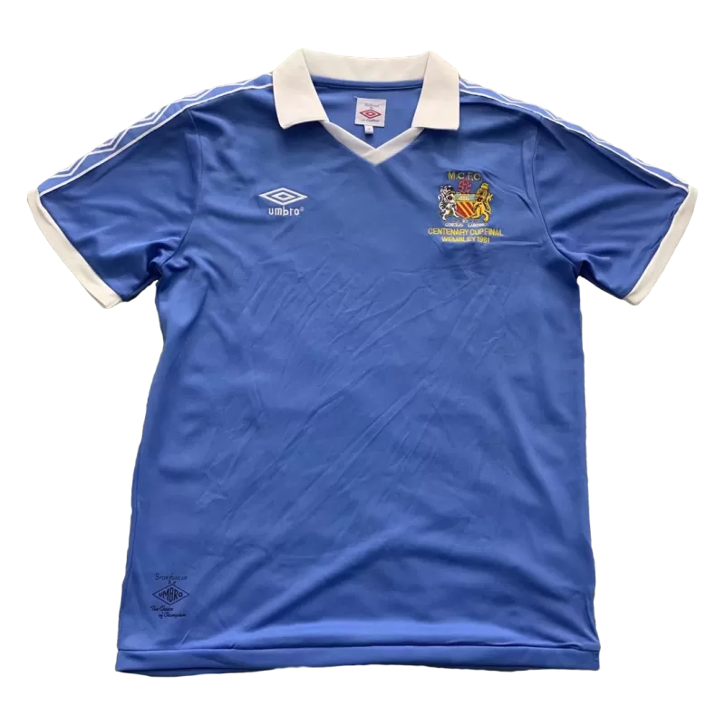 Manchester City Home Jersey Retro 1981/82 - gojersey