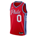 Philadelphia 76ers Tyrese Maxey #0 NBA Jersey Swingman Jordan Red - Icon