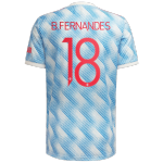 Manchester United Bruno Fernandes #18 Away Jersey 2021/22 - UCL Edition