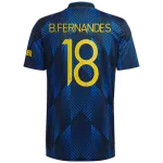 Manchester United Bruno Fernandes #18 Third Away Jersey 2021/22 - UCL Edition - goaljerseys