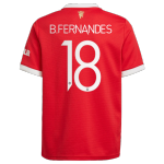 Manchester United Bruno Fernandes #18 Home Jersey 2021/22 - UCL Edition
