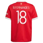 Manchester United Bruno Fernandes #18 Home Jersey 2021/22 - UCL Edition - goaljerseys