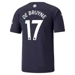 Manchester City Kevin De Bruyne #17 Third Away Jersey 2021/22 - goaljerseys