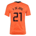 Netherlands Frenkie de Jong #21 Home Jersey 2020
