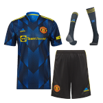 Manchester United Third Away Jersey Kit 2021/22 (Jersey+Shorts+Socks)