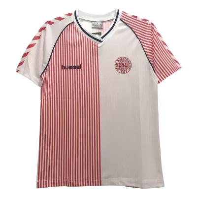 Denmark Away Jersey Retro 1986 - gojersey