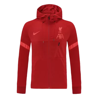 Liverpool Hoodie Jacket 2021/22 Red - gojersey