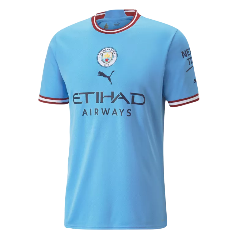 Manchester City 'CHAMPIONS 2021-22+CUP" Home Jersey 2022/23 - gojersey