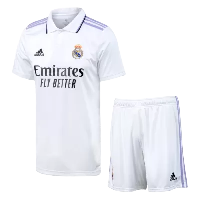 Real Madrid Home Jersey Kit 2022/23 (Jersey+Shorts) - gojersey