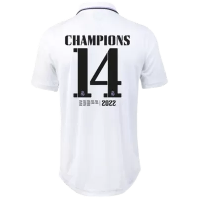 Real Madrid Jersey CHAMPIONS #14 Home Jersey Authentic 2022/23 - gojersey