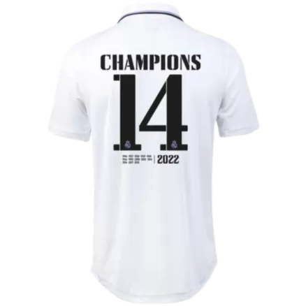 Real Madrid Jersey CHAMPIONS #14 Home Jersey Authentic 2022/23 - gojerseys
