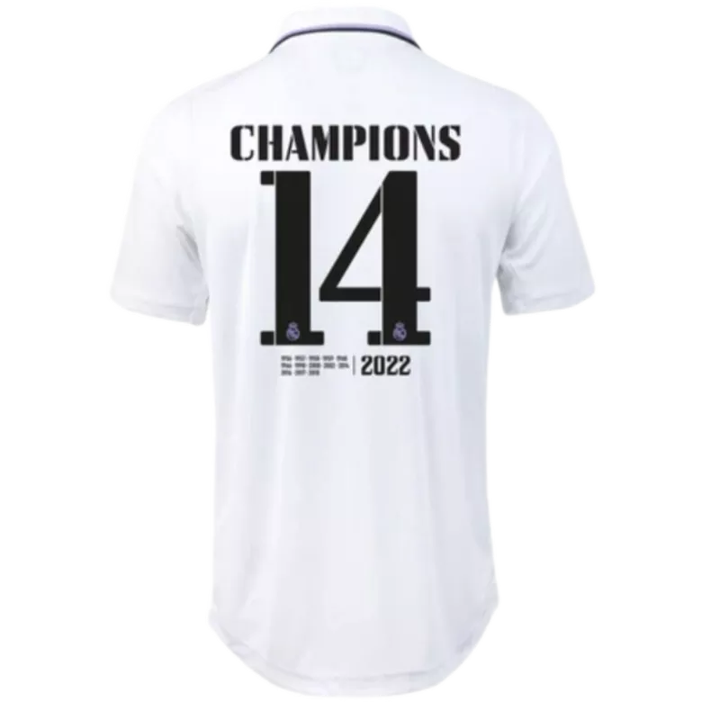 Real Madrid Jersey CHAMPIONS #14 Home Jersey Authentic 2022/23 - gojersey