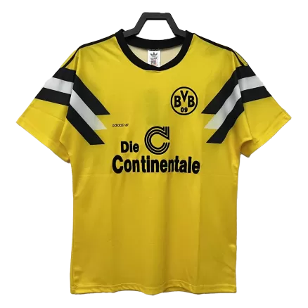 Borussia Dortmund Home Jersey Retro 1989 - gojerseys