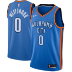 Oklahoma City Thunder Russell Westbrook #0 NBA Jersey Swingman 2020/21 Nike Blue - City- Icon